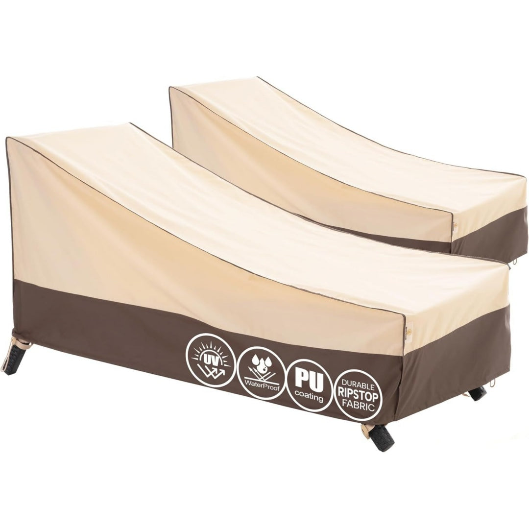 coperture per lettini beige ingresso impermeabile