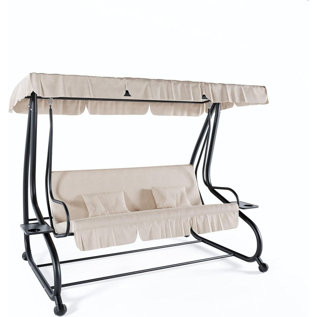 dondoli coperti beige gomma antiscivolo reclinabile relax