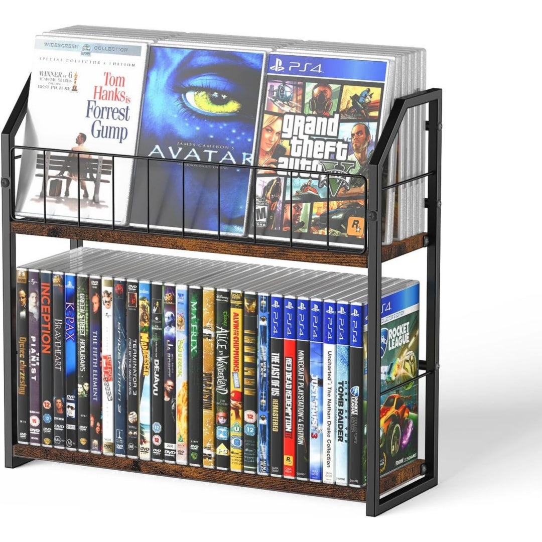 porta dvd modulari legno doppio