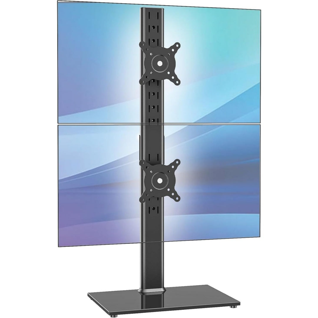 bracci per monitor oro ufficio doppio 1